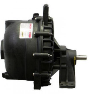 Bearing pedestal with 3/4 inch shaft, 2'' Impeller 5 Fins PP-FKM (Viton) 205PB-V