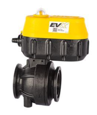 VALVULA BOLA AUTO ELECT. 12VDC BANJO MEV CM 2" PN15,5 4 HILOS PPFV-INOX-PTFE-FKM