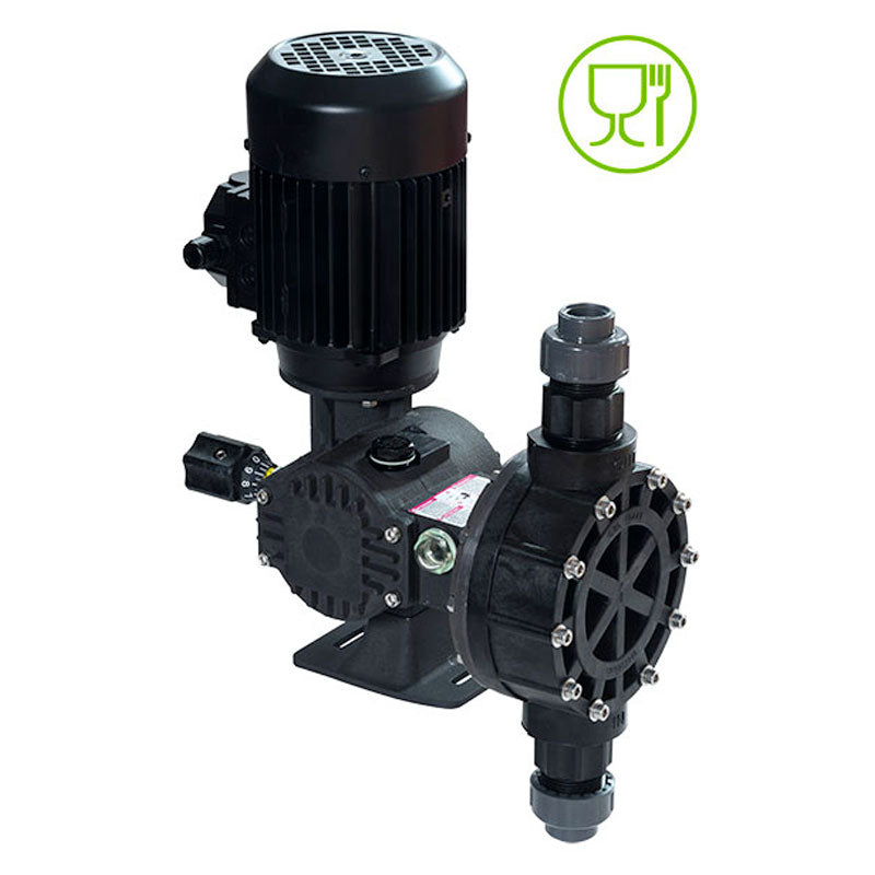BOMBA DOS BLACKLINE MEMBRANA 155L/H-10BAR 0,34CV 3F R-H 3/8" R-M 3/4" PP