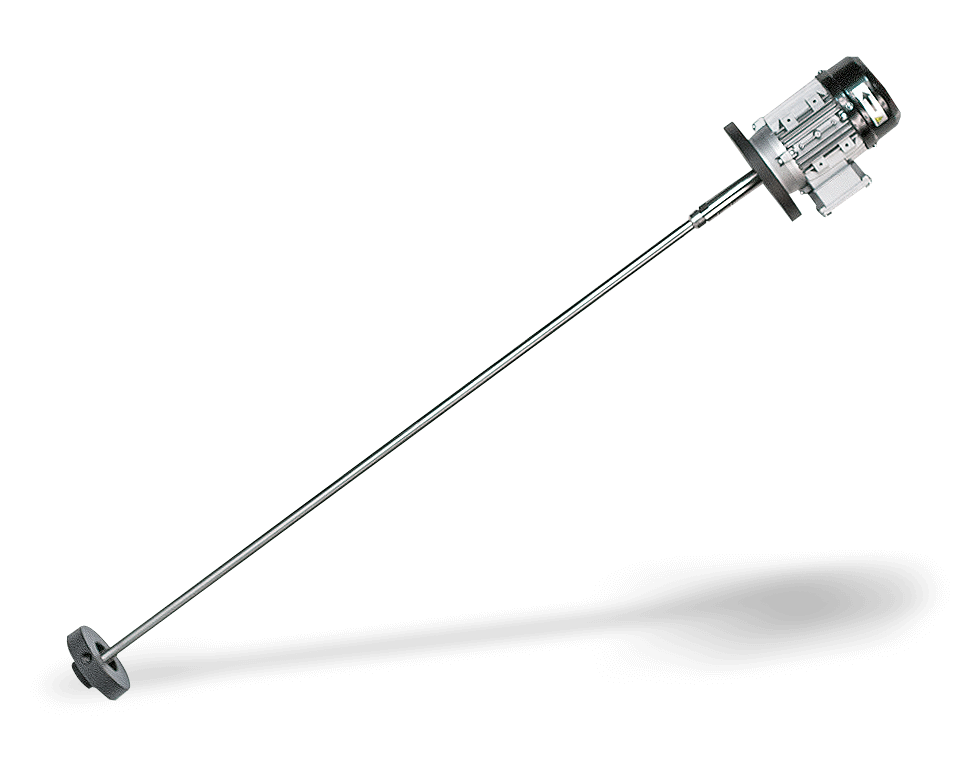 AGITADOR TURBINA 130MM C/BRIDA 1000x20 MM 0,5CV 3F 1400RPM 1,9A  INOX-PP